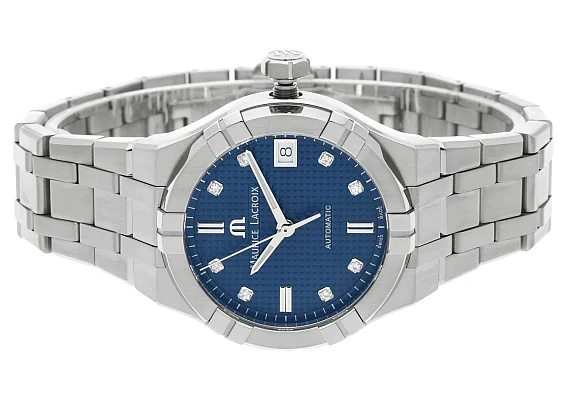 Maurice Lacroix Aikon Lady Date 35mm Automatic Steel Diamonds AI6006-SS002-450-1