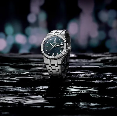 Maurice Lacroix Aikon Lady Date 35mm Automatic Steel Diamonds MOP AI6006-SS002-370-1