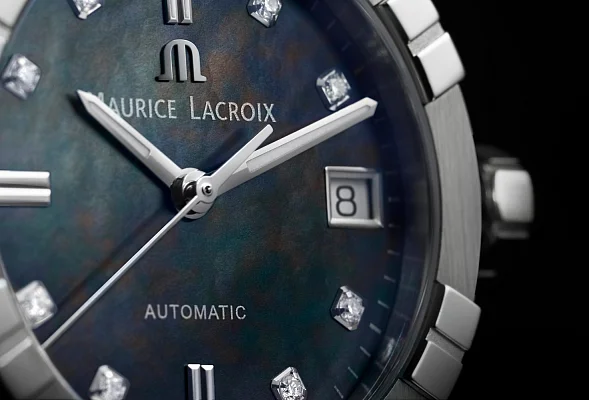 Maurice Lacroix Aikon Lady Date 35mm Automatic Steel Diamonds MOP AI6006-SS002-370-1