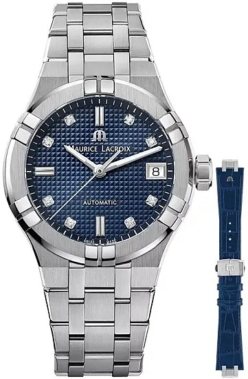 Maurice Lacroix Aikon Lady Date 35mm Automatic Steel Diamonds Set AI6006-SS002-450-2