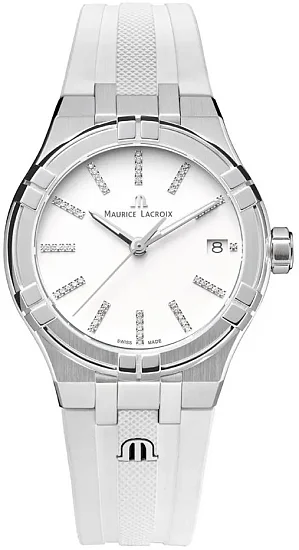 Maurice Lacroix Aikon Lady Date 35mm Quartz Steel Diamonds AI1106-SS000-150-7