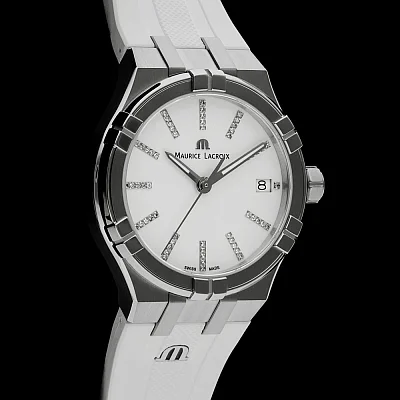 Maurice Lacroix Aikon Lady Date 35mm Quartz Steel Diamonds AI1106-SS000-150-7