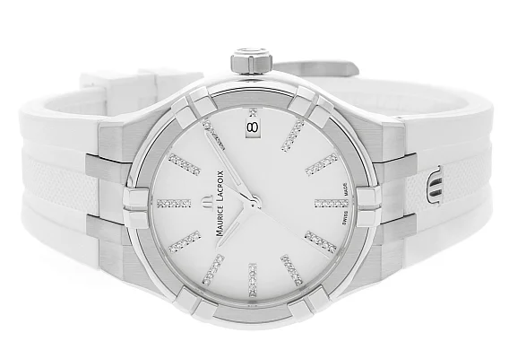 Maurice Lacroix Aikon Lady Date 35mm Quartz Steel Diamonds AI1106-SS000-150-7