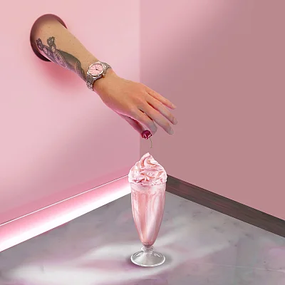 Maurice Lacroix Aikon Lady Date 35mm Quartz Steel Diamonds Pink AI1106-SS002-550-1