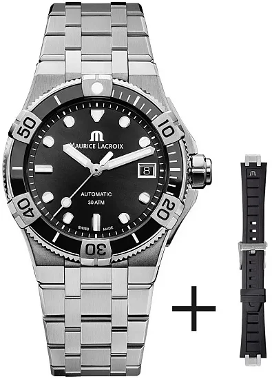 Maurice Lacroix Aikon Lady Venturer 38 Automatic Steel Ceramic Set AI6057-SSL2F-330-A