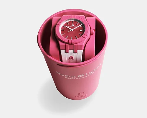 Maurice Lacroix Aikon #TIDE Unisex Date 40mm Fuscia & White Diamonds AI2008-FFFF1-3A0-0