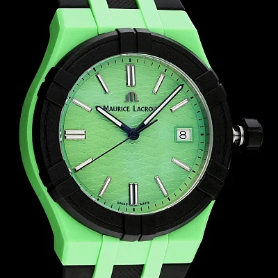 Maurice Lacroix Aikon #TIDE Unisex Date 40mm Green & Black AI2008-70070-300-0