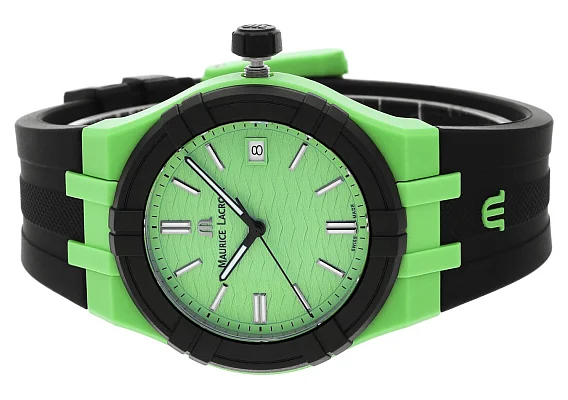 Maurice Lacroix Aikon #TIDE Unisex Date 40mm Green & Black AI2008-70070-300-0