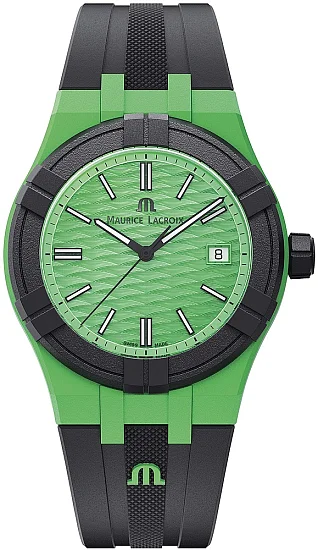 Maurice Lacroix Aikon #TIDE Unisex Date 40mm Green & Black AI2008-70070-300-0