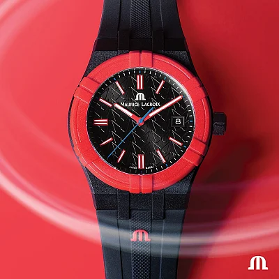 Maurice Lacroix Aikon #TIDE Unisex Date 40mm Mahindra Racing Special Edition AI2008-04000-400-J