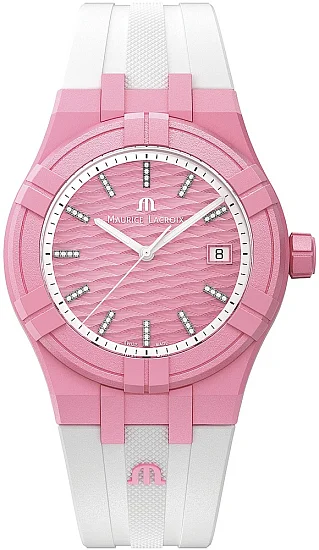 Maurice Lacroix Aikon #TIDE Unisex Date 40mm Pink & White Diamonds AI2008-EEEE1-3A0-0