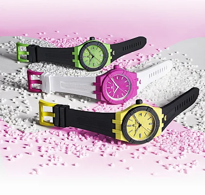 Maurice Lacroix Aikon #TIDE Unisex Date 40mm Yellow & Black AI2008-60060-300-0