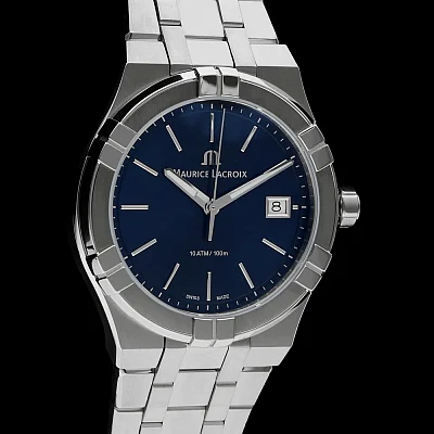 Maurice Lacroix Aikon Unisex Date 40mm Quartz Steel AI1108-SS002-430-1