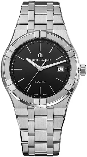 Maurice Lacroix Aikon Unisex Date 40mm Quartz Steel AI1108-SS002-330-1