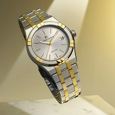 Maurice Lacroix Aikon Unisex Date 40mm Quartz Steel AI1108-PVY13-130-1