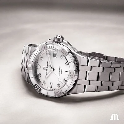 Maurice Lacroix Aikon Venturer 38 Automatic Steel Ceramic Diamonds AI6057-SSL72-150-1