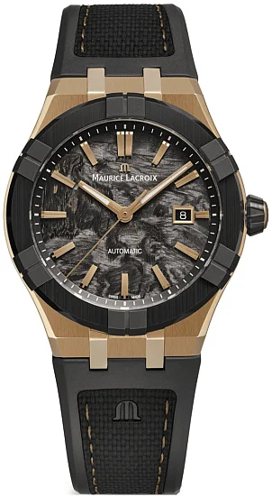 Maurice Lacroix Aikonic Gent Date 43mm Automatic Bronze Case Black Ceramic Bezel Titanium Case Back AC6008-BRL20-730-2
