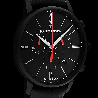 Maurice Lacroix Eliros Gent Chronograph Quartz Steel Black PVD EL1098-PVB01-310-1