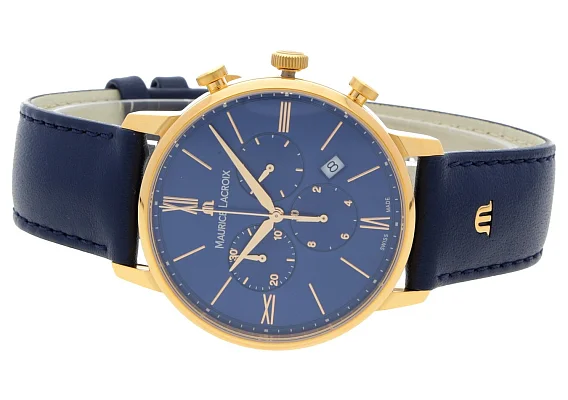 Maurice Lacroix Eliros Gent Chronograph Quartz Steel Rose Gold PVD EL1098-PVP01-411-1