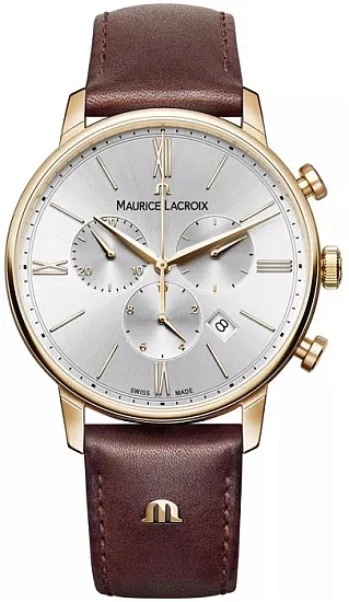 Maurice Lacroix Eliros Gent Chronograph Quartz Steel Rose Gold PVD EL1098-PVP01-111-1