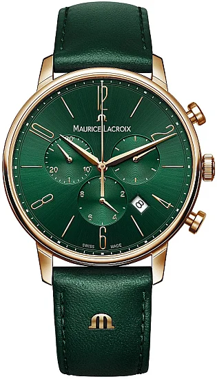 Maurice Lacroix Eliros Gent Chronograph Quartz Steel Rose Gold PVD EL1098-PVP01-620-5