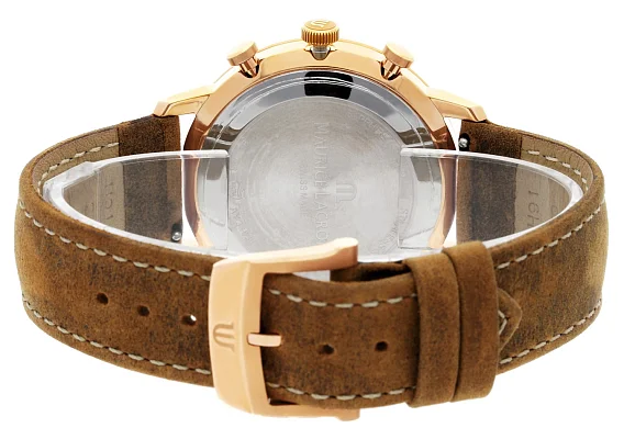 Maurice Lacroix Eliros Gent Chronograph Quartz Steel Rose Gold PVD EL1098-PVP01-113-1