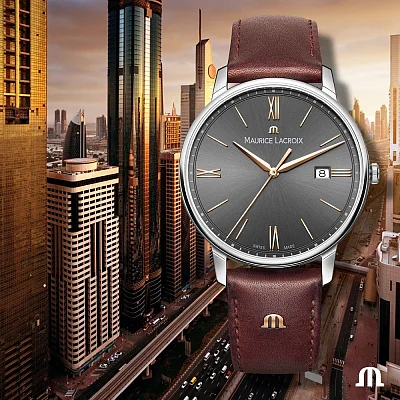 Maurice Lacroix Eliros Gent Date 40mm Quartz Steel EL1118-SS001-311-1
