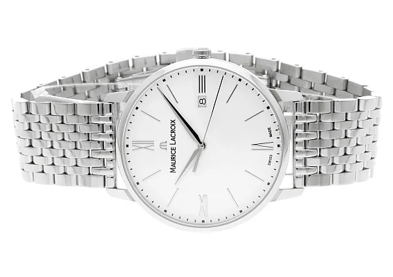 Maurice Lacroix Eliros Gent Date 40mm Quartz Steel EL1118-SS002-113-2