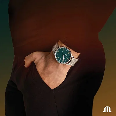 Maurice Lacroix Eliros Gent Date 40mm Quartz Steel Mesh EL1118-SS006-620-1