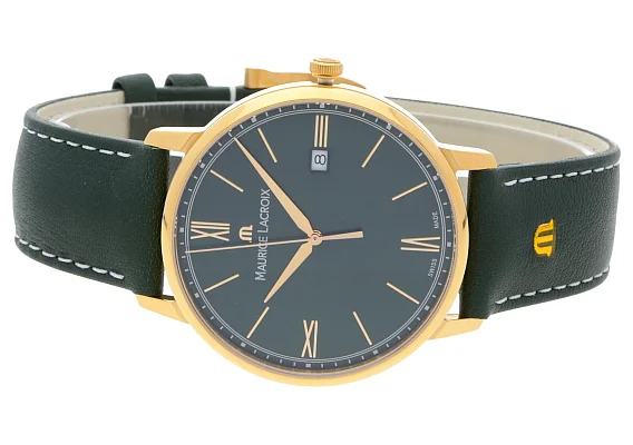 Maurice Lacroix Eliros Gent Date 40mm Quartz Steel Rose Gold PVD EL1118-PVP01-610-1