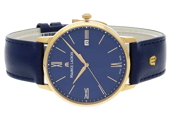 Maurice Lacroix Eliros Gent Date 40mm Quartz Steel Rose Gold PVD EL1118-PVP01-411-1