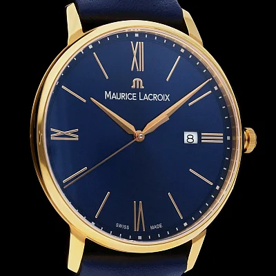 Maurice Lacroix Eliros Gent Date 40mm Quartz Steel Rose Gold PVD EL1118-PVP01-411-1