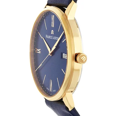 Maurice Lacroix Eliros Gent Date 40mm Quartz Steel Rose Gold PVD EL1118-PVP01-411-1