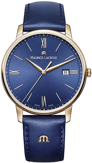 Maurice Lacroix Eliros Gent Date 40mm Quartz Steel Rose Gold PVD EL1118-PVP01-411-1