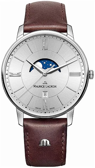 Maurice Lacroix Eliros Gent Date Moonphase 40mm Quartz Steel EL1108-SS001-110-1