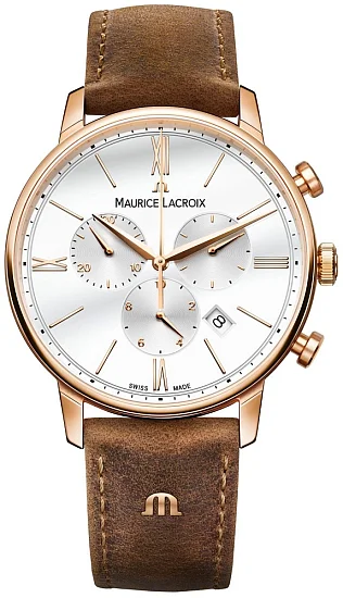 Maurice Lacroix Eliros Gent Chronograph Quartz Steel Rose Gold PVD EL1098-PVP01-113-1