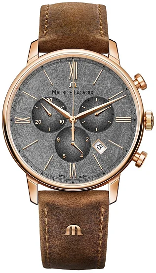 Maurice Lacroix Eliros Gent Chronograph Quartz Steel Rose Gold PVD EL1098-PVP01-210-1