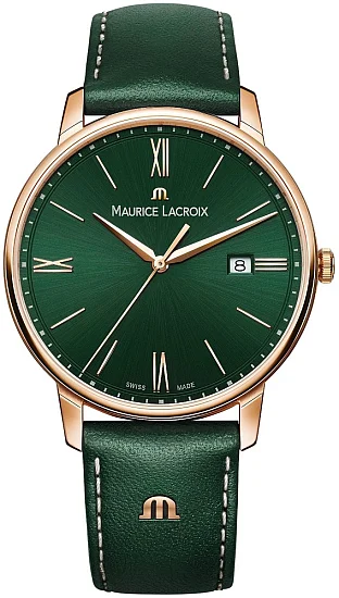 Maurice Lacroix Eliros Gent Date 40mm Quartz Steel Rose Gold PVD EL1118-PVP01-610-1