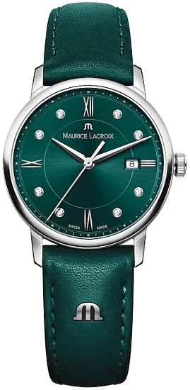 Maurice Lacroix Eliros Lady Date 30mm Quartz Steel Diamonds EL1094-SS001-650-5
