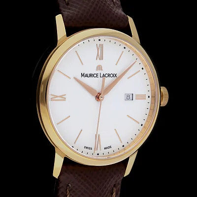 Maurice Lacroix Eliros Lady Date 30mm Quartz Steel Rose Gold PVD EL1094-PVP01-111-1