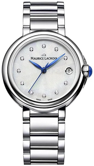 Maurice Lacroix Fiaba Lady Date 32mm Quartz Steel Diamonds MOP FA1004-SS002-170-1