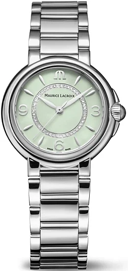 Maurice Lacroix Fiaba Lady Date 32mm Quartz Steel Diamonds Mint FA1104-SS002-G20-1