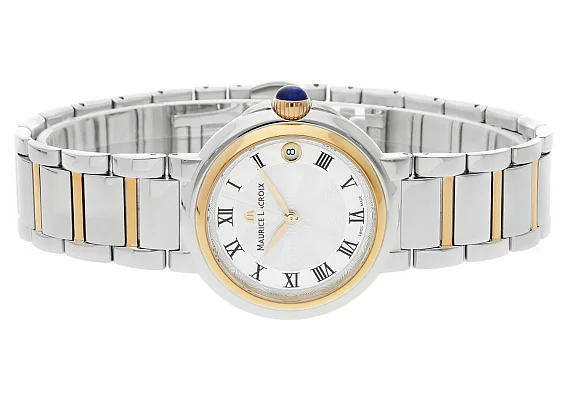 Maurice Lacroix Fiaba Lady Date 32mm Quartz Steel Rose Gold PVD FA1004-PVP13-110-1