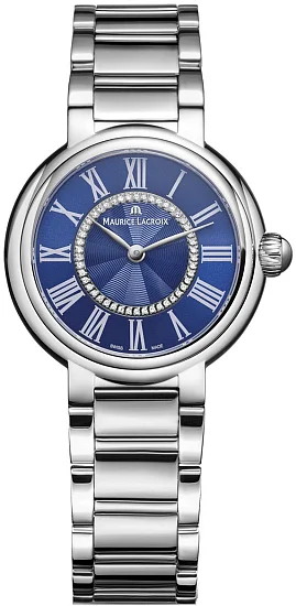Maurice Lacroix Fiaba Lady Quartz Blue Dial Steel Diamonds FA1306-SS002-410-1