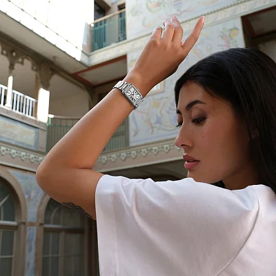 Maurice Lacroix Fiaba Square Lady Date 32mm Quartz Steel FA1205-SS002-110-1