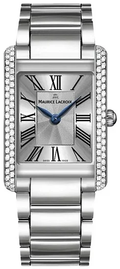 Maurice Lacroix Fiaba Square Lady Date 32mm Quartz Steel Diamonds FA1205-SD502-110-1