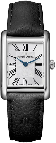 Maurice Lacroix Fiaba Square Lady Date 32mm Quartz Steel Black Leather FA1205-SS001-110-2