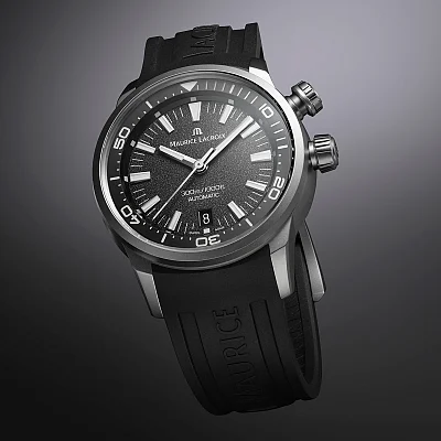 Maurice Lacroix Pontos Diver Gent Automatic Titanium 42mm Set PT6248-TT03L-330-2