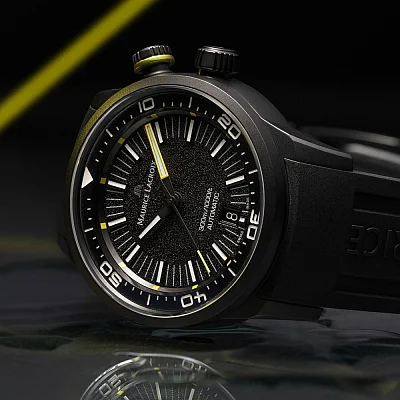 Maurice Lacroix Pontos Diver Gent Automatic Full Black PT6248-DLB00-330-2