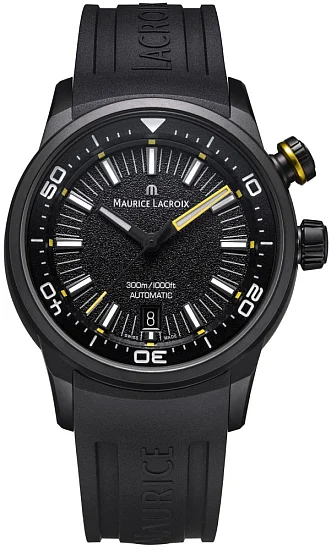 Maurice Lacroix Pontos Diver Gent Automatic Full Black PT6248-DLB00-330-2